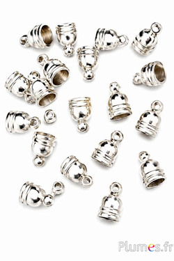 Endkappe - Länge 8 mm, Ø 5 mm - silber